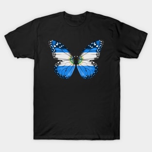 Salvadoran Flag  Butterfly - Gift for Salvadoran From El Salvador T-Shirt